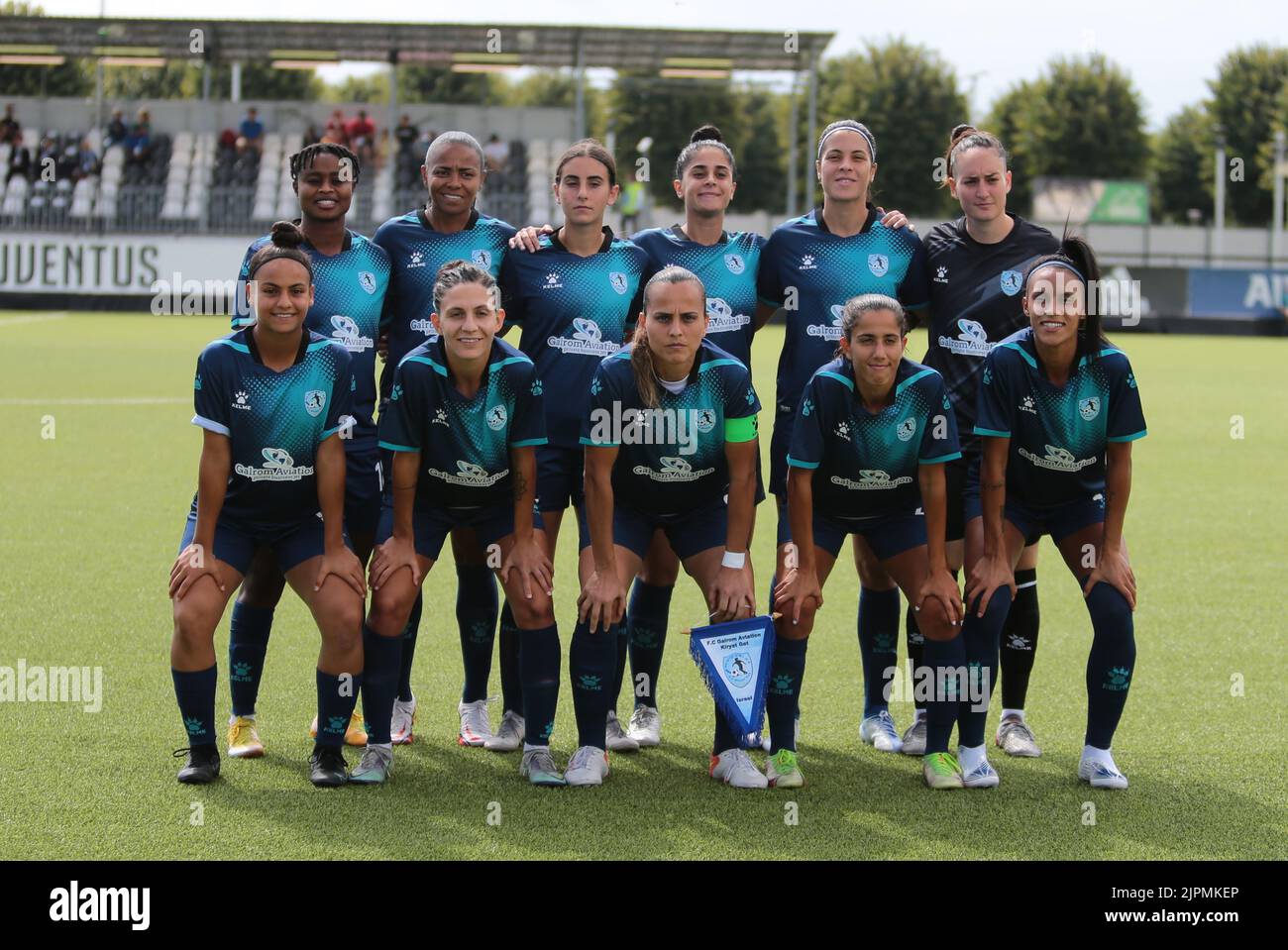 Fc qiryat during the match Tallin Fc Flora and Fc qiryat of the first qualifying round of the Uefa Women’s Champions League on August 18, 2022 at Juventus Training Ground, Turin, Italy. Photo Nderim Kaceli Stock Photo