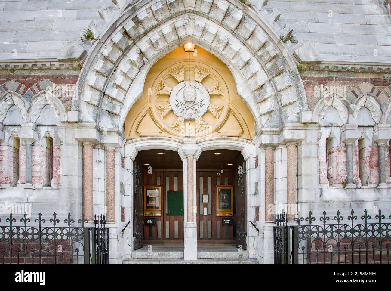 CORK, IRELAND. APRIL 19, 2022 St Nicholas Trust facade Daytime Stock Photo