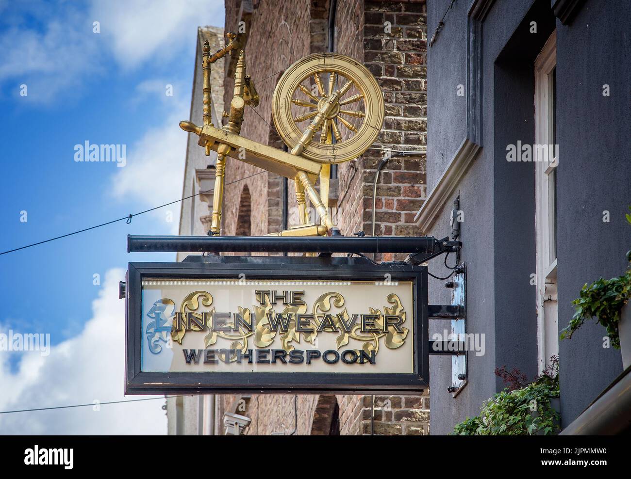 CORK, IRELAND. APRIL 19, 2022. The linen Weaver Wetherspoon restaurant
