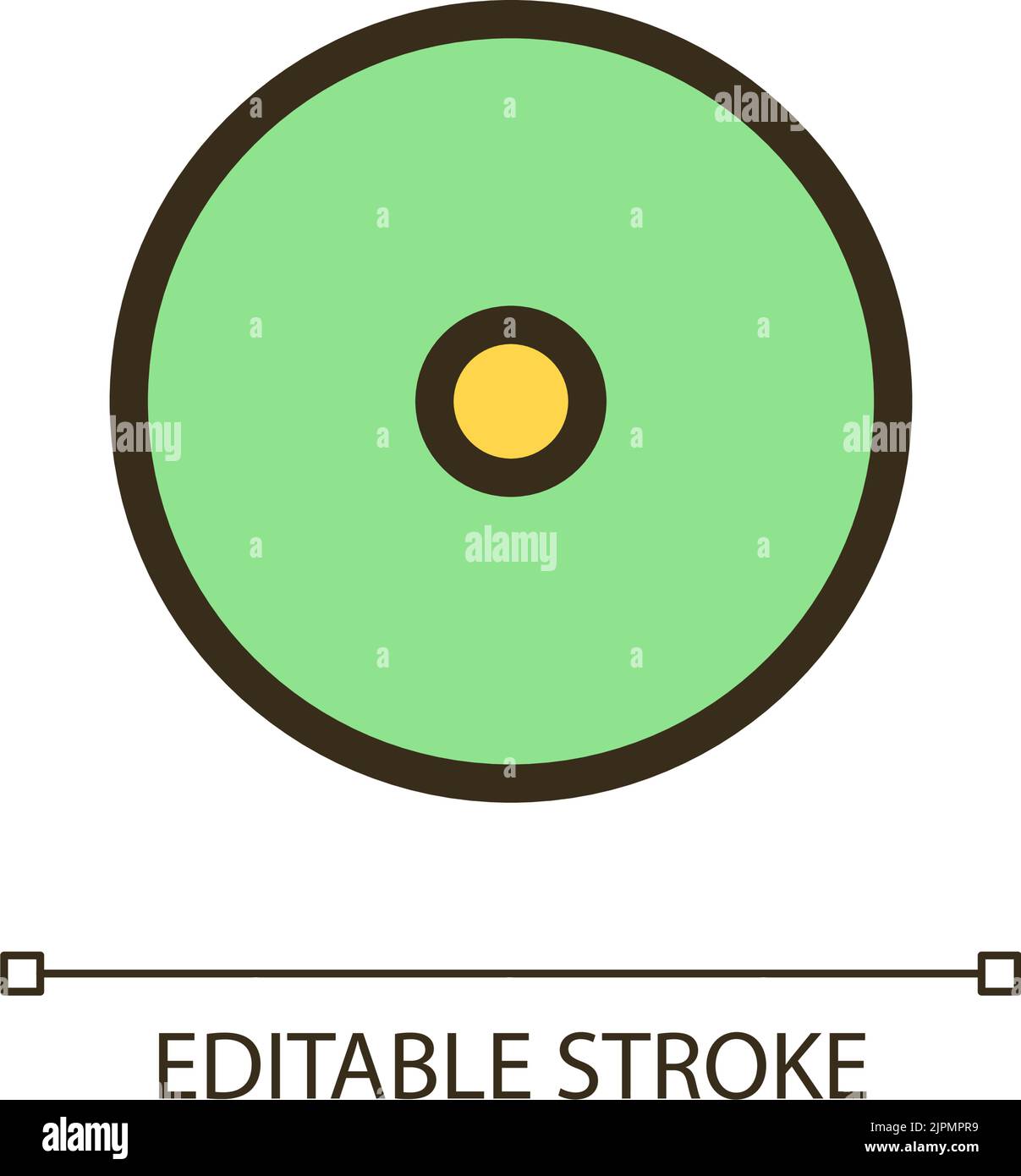 Disc storage pixel perfect RGB color ui icon Stock Vector