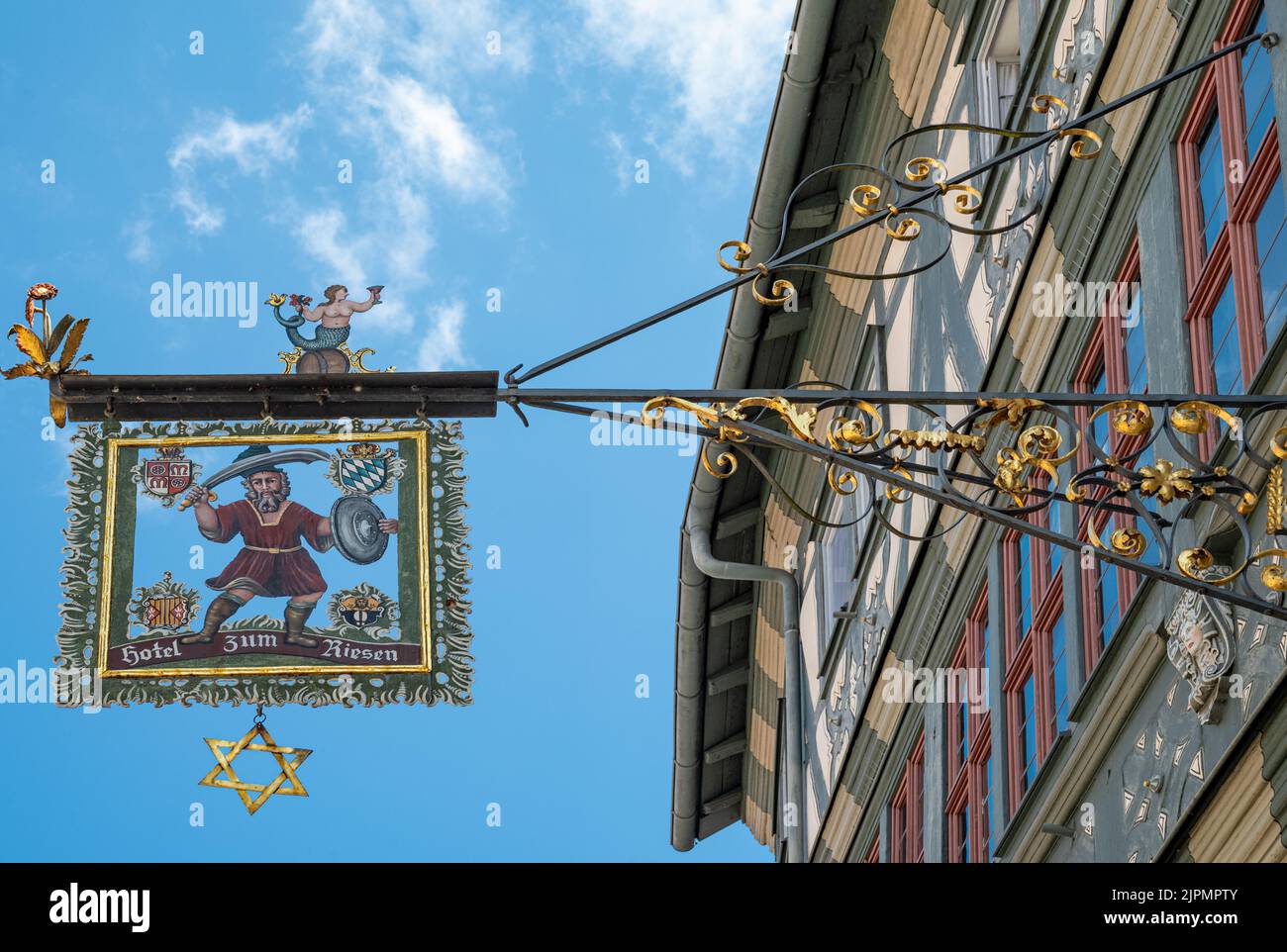 Miltenberg Germany July 18 2021 Detail Of An Old Commercial Sign 