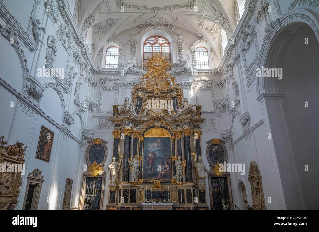 Wurzburg, Germany - July 20, 2021:  A side chapel of the St. Kilian caathedral Stock Photo