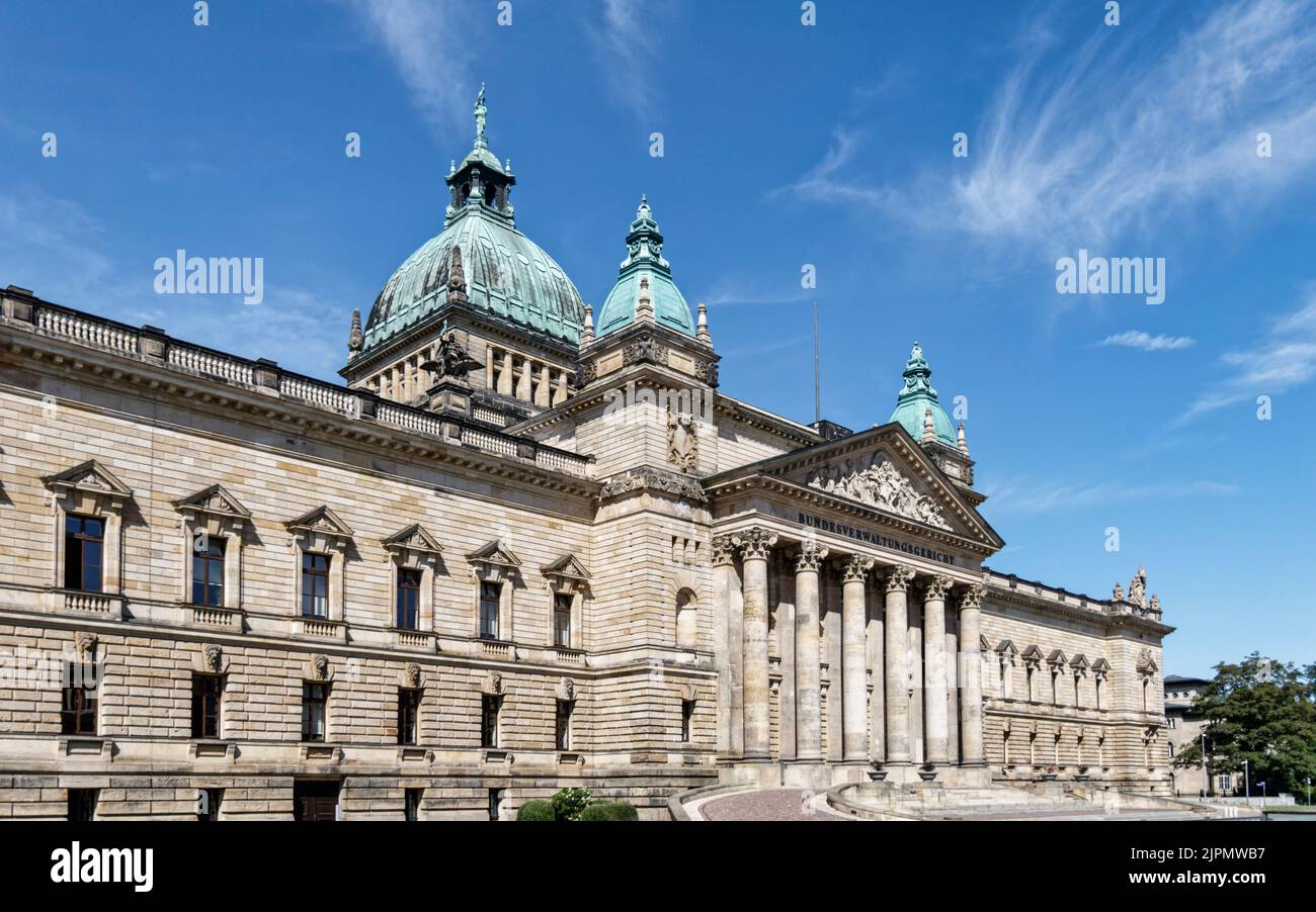 Bundesverwaltungsgericht in Leipzig, Sachsen, Ostdeutschland Stock Photo