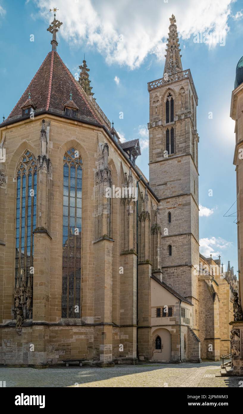 Germany, Rothenburg ob der Tauber, the apse of the St.Jakobs Lutheran church Stock Photo