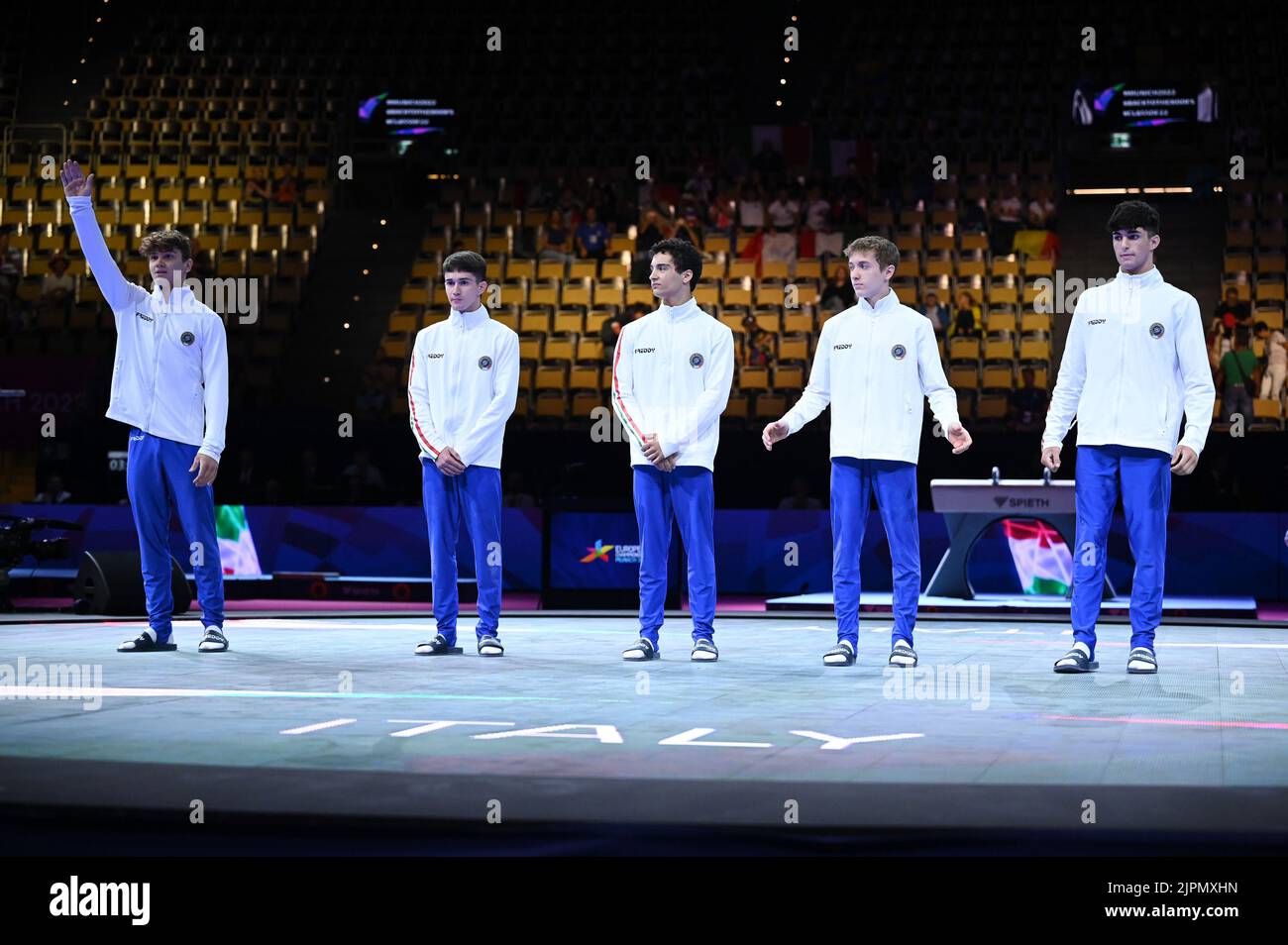 Munich, Germany. 19th Aug, 2022. Team Italy during European Men's