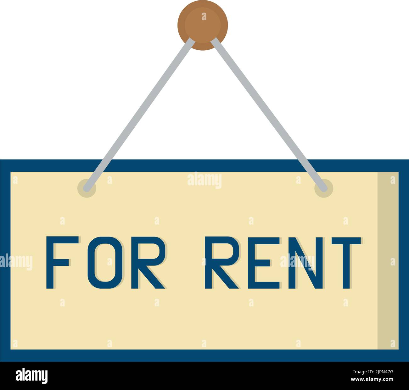 Hanging Rent Signs Isolation rent Stock Vector Images - Alamy