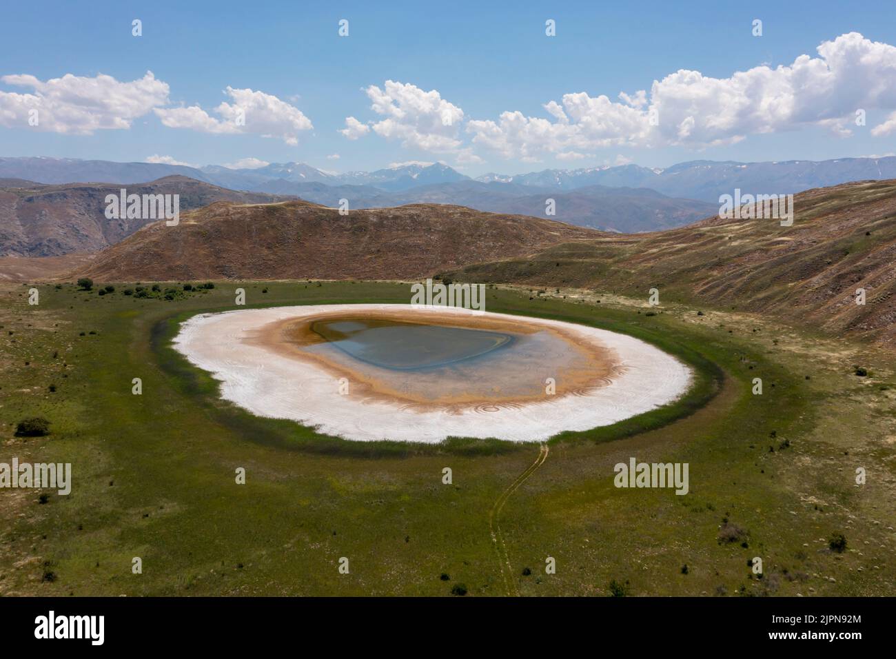 Erzincan Province, İliç District, Boyalık Village Palat (Polat) Crater lake Stock Photo
