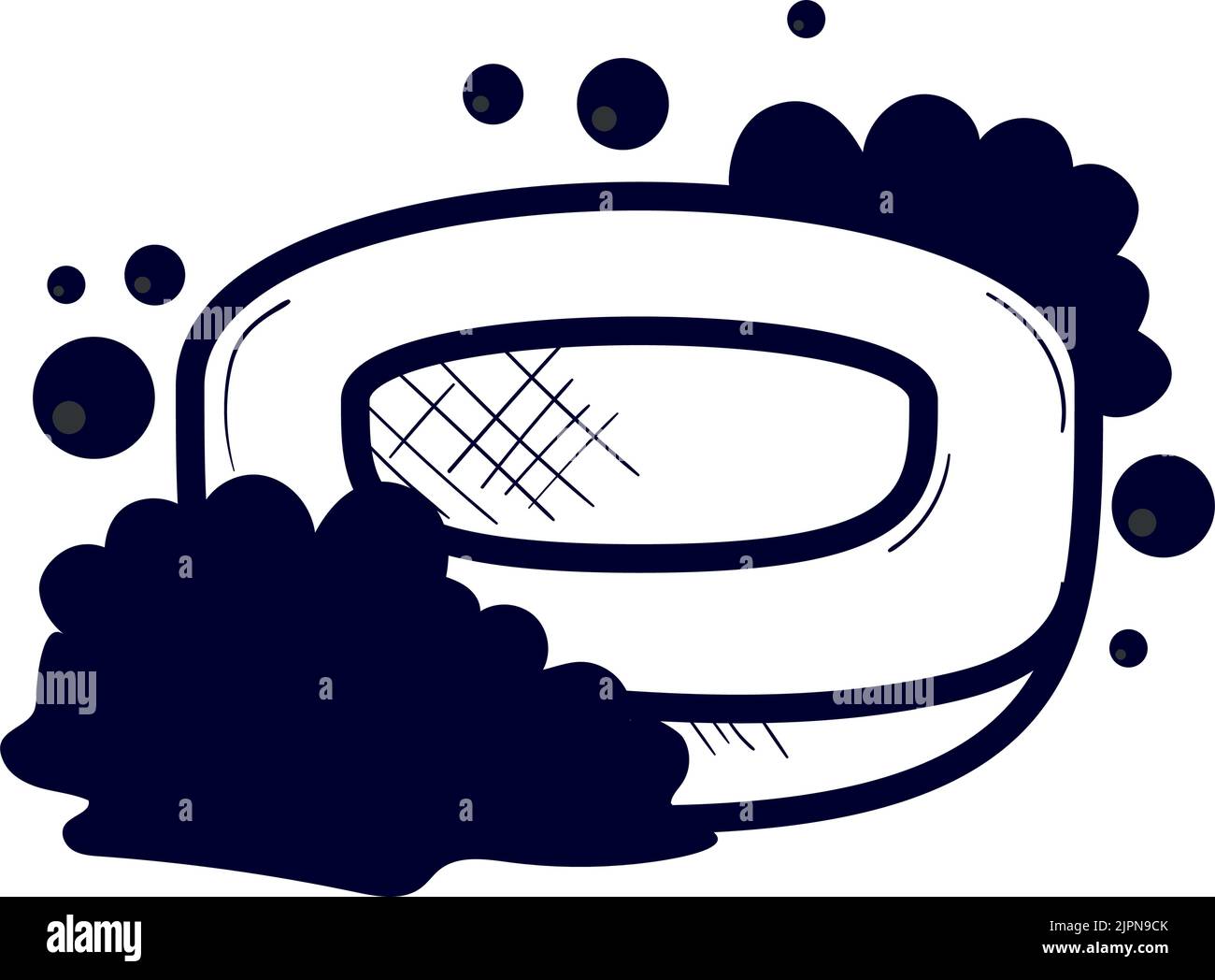 Natural soap bar bubble Stock Vector Images - Alamy