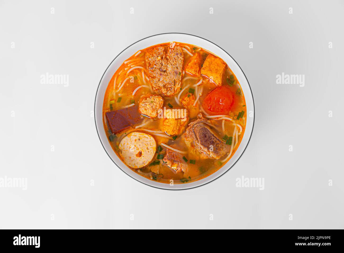 Bun Rieu Cua, Crab paste vermicelli soup with minced shrimp, tofu