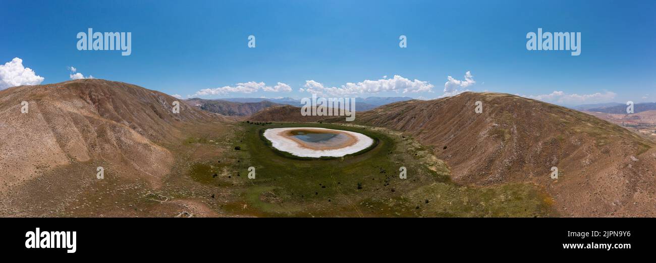 Erzincan Province, İliç District, Boyalık Village Palat (Polat) Crater lake Stock Photo