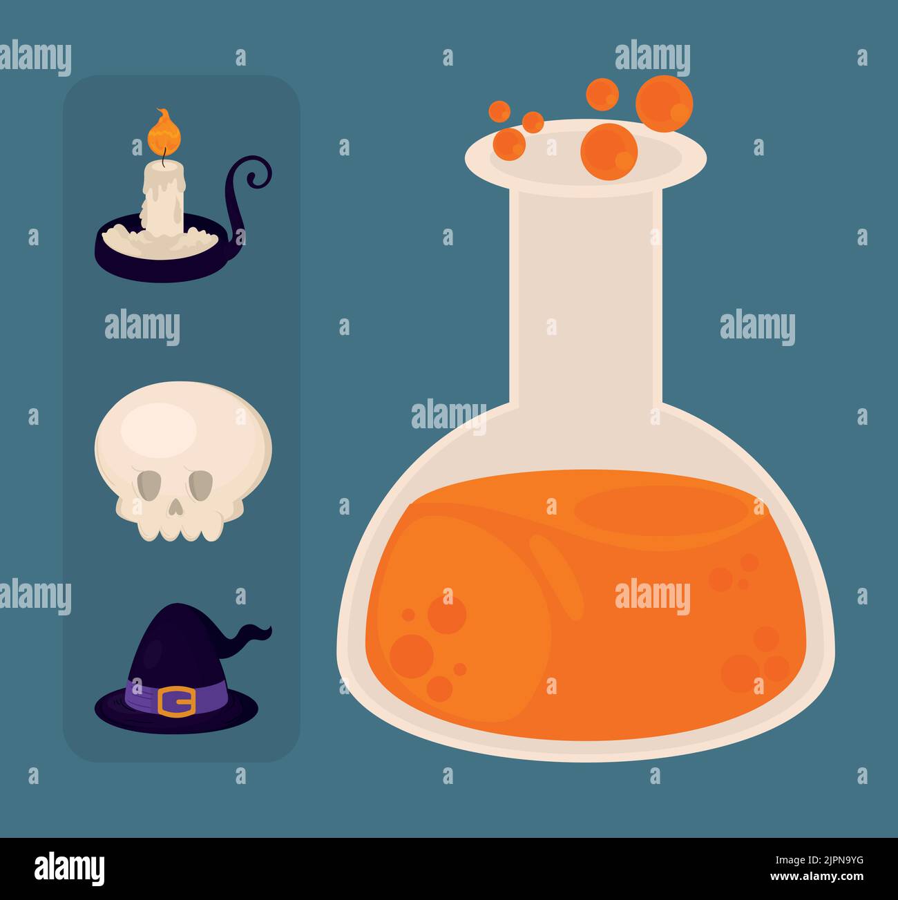 icon set halloween miscellaneous Stock Vector