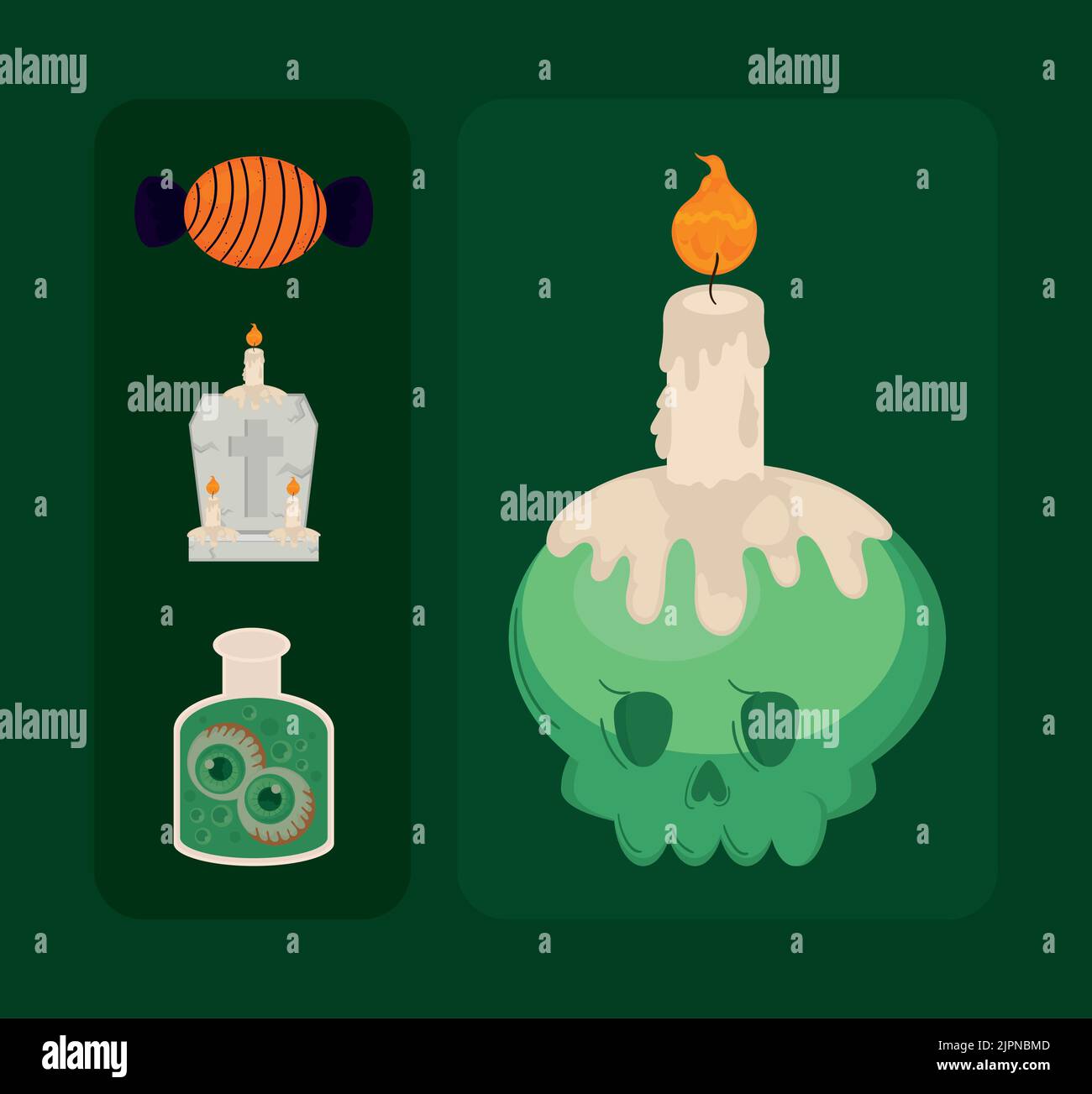 icons halloween miscellaneous Stock Vector