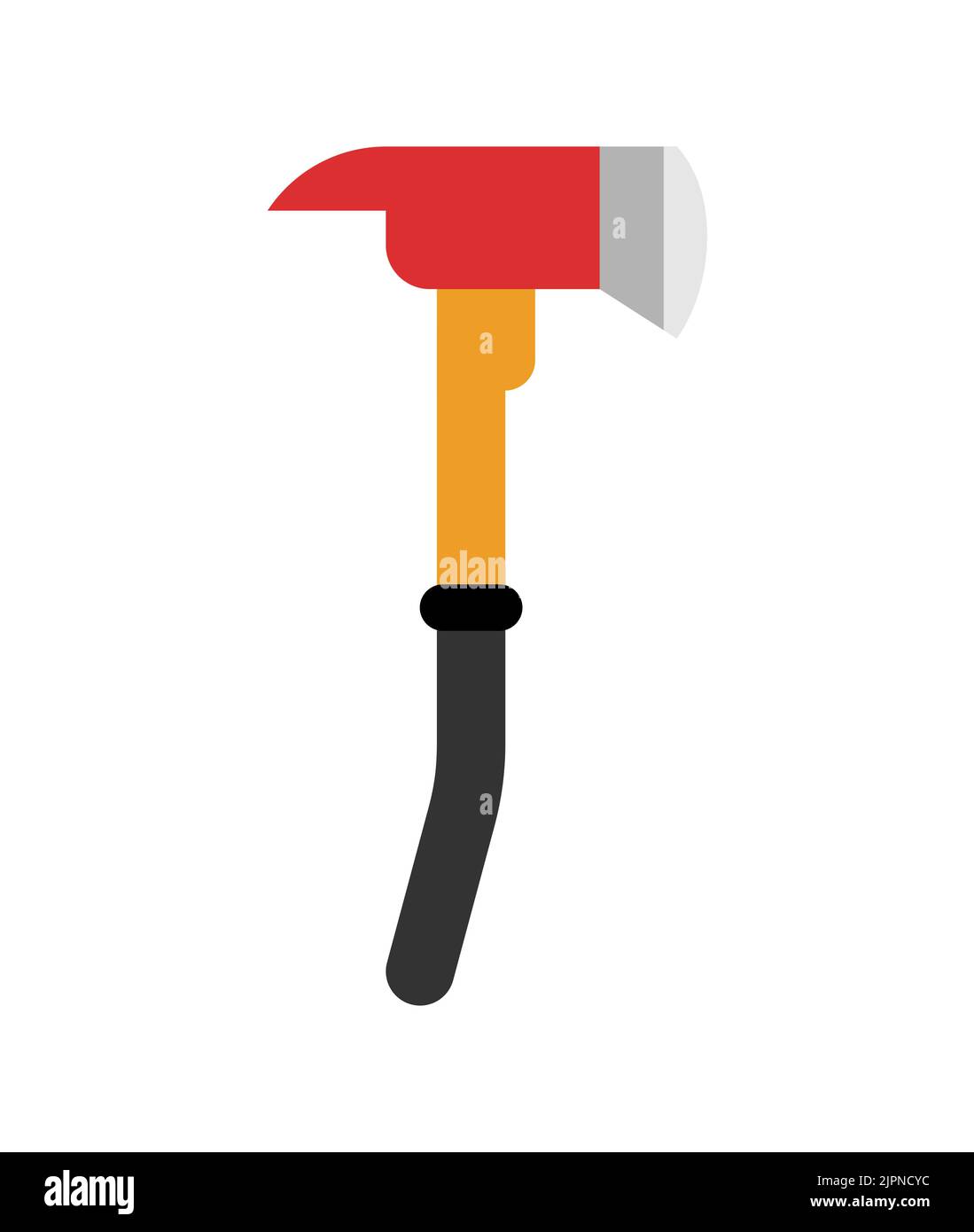 Fireman axe isolated. firefighter axe Vector illustration Stock Vector