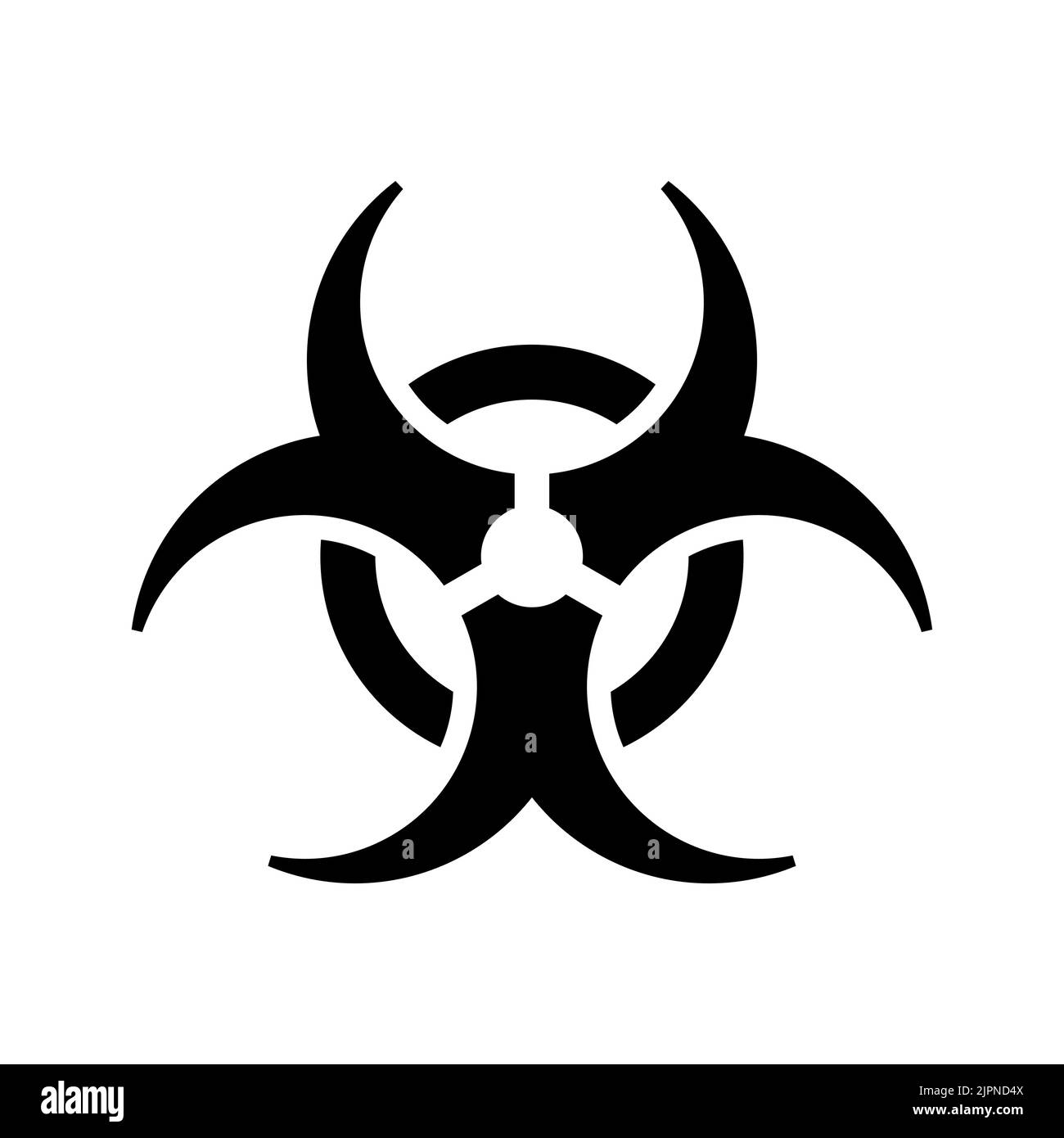 Biohazard sign. Biological hazard icon for labeling biological materials that pose a significant