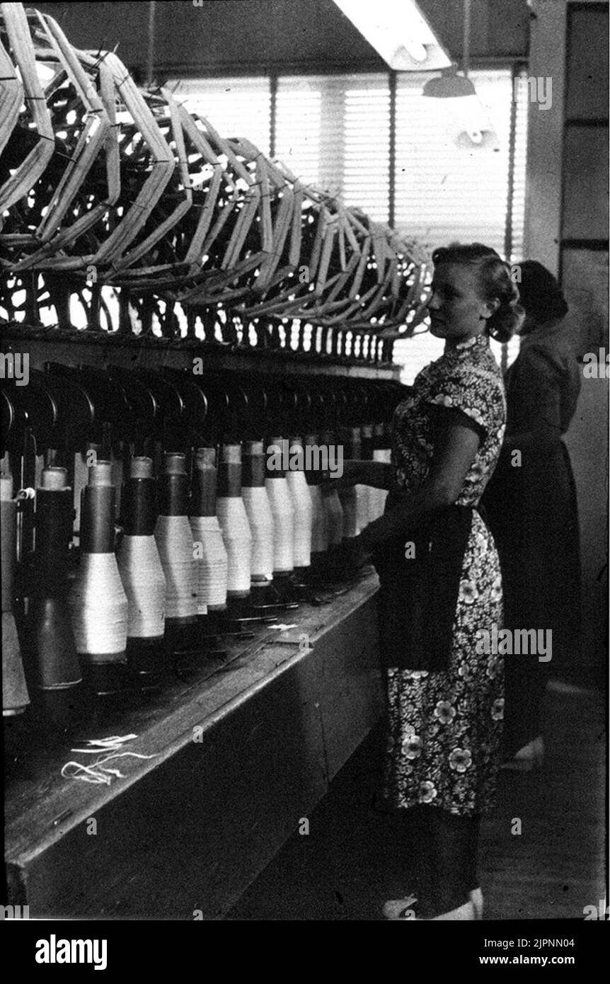The answer's sewing factory Svarens Syfabrik Stock Photo - Alamy