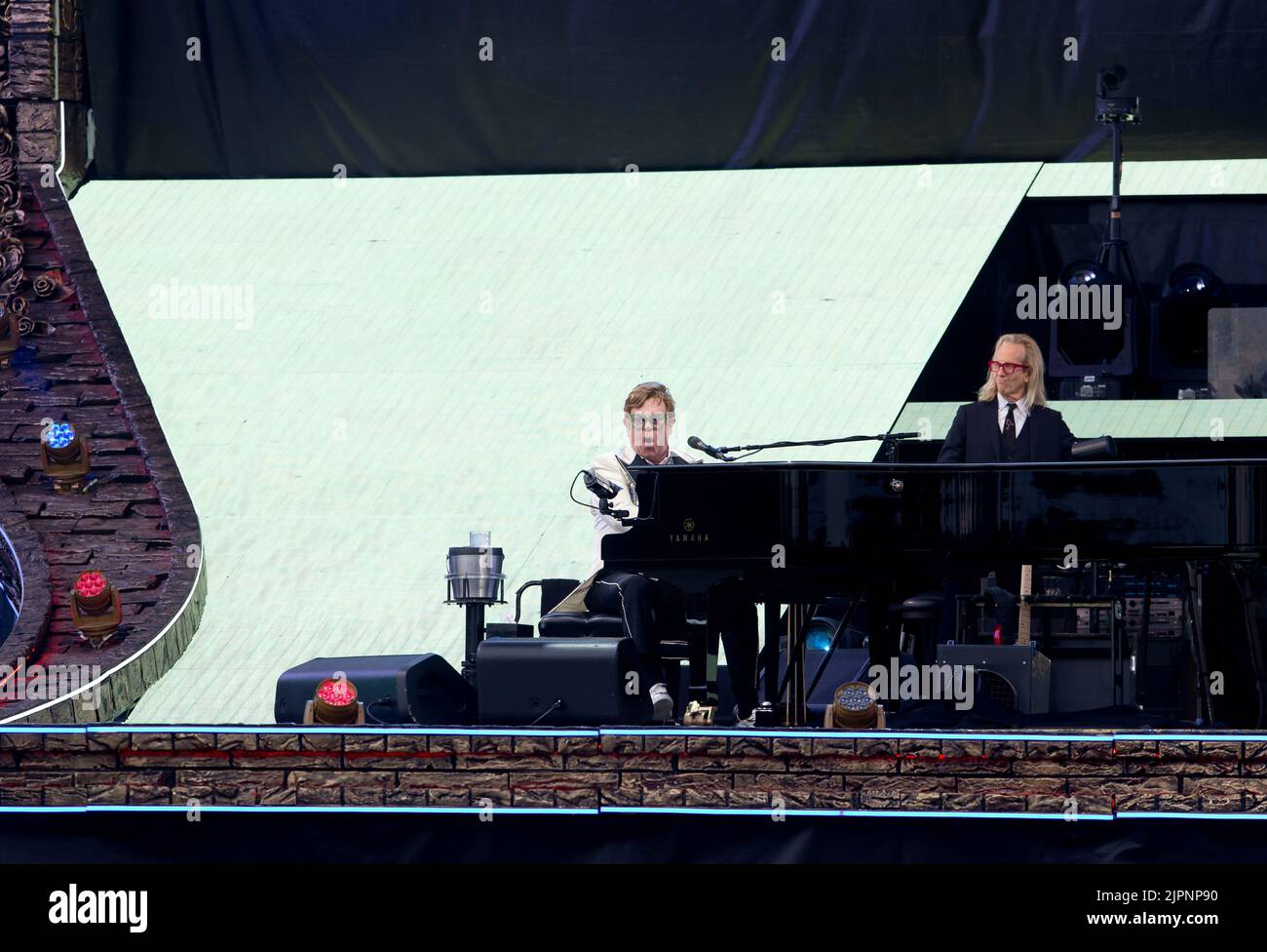 London UK 24.6.2022 Hyde Park Park lane Sir Elton John headlines on day one at the British summertime festival Stock Photo