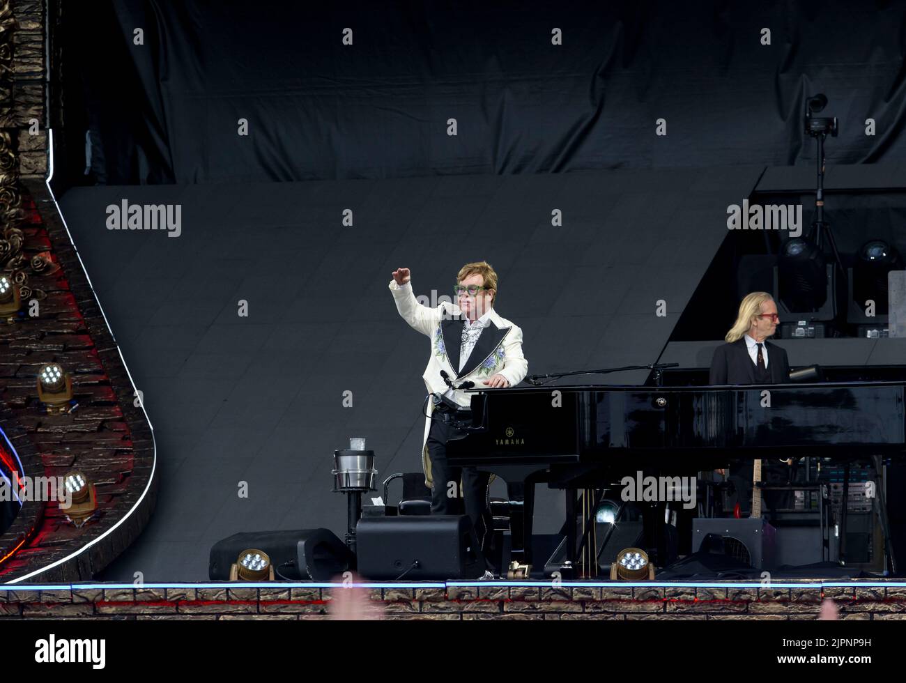 London UK 24.6.2022 Hyde Park Park lane Sir Elton John headlines on day one at the British summertime festival Stock Photo