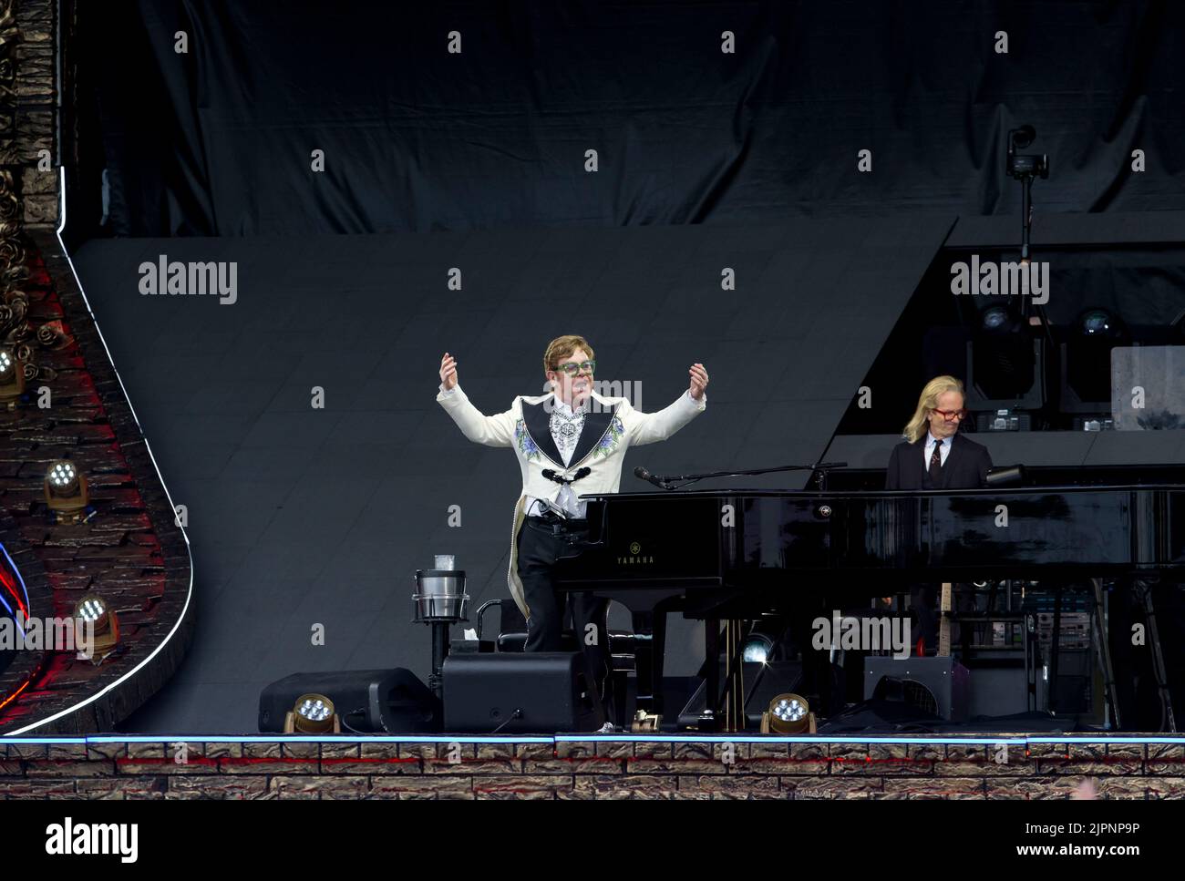 London UK 24.6.2022 Hyde Park Park lane Sir Elton John headlines on day one at the British summertime festival Stock Photo