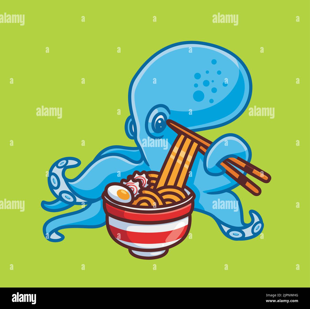 Baby octopus pasta food Stock Vector Images Alamy