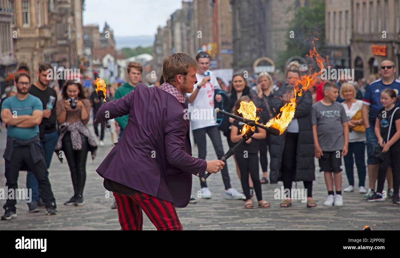 EdFringe Royal Mile, Edinburgh, Scotland. 19th August 2022. Edinburgh ...