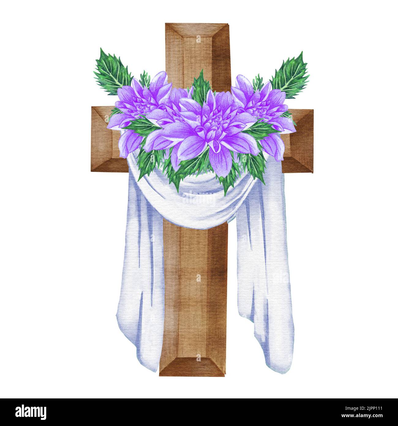 Purple Floral Cross Purple Floral Cross
