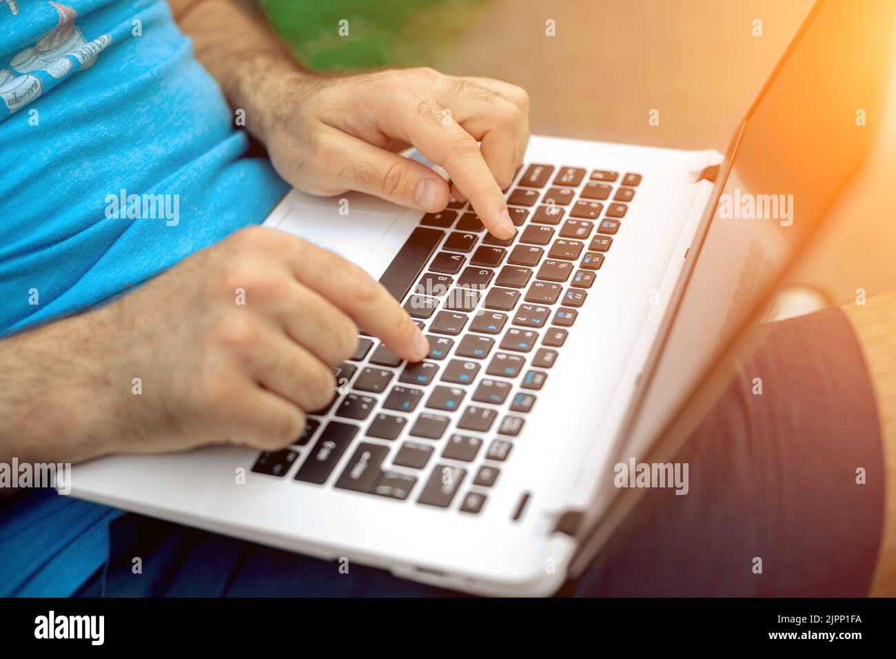 Guy laptop notebook computers hi-res stock photography and images - Alamy