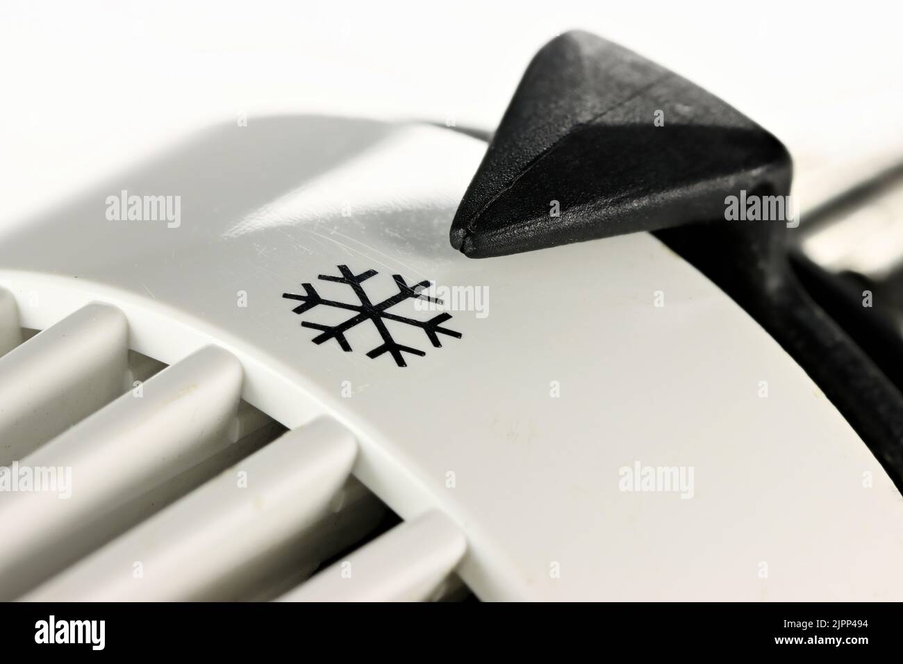 thermostatic radiator valve at frost protection position Stock Photo ...