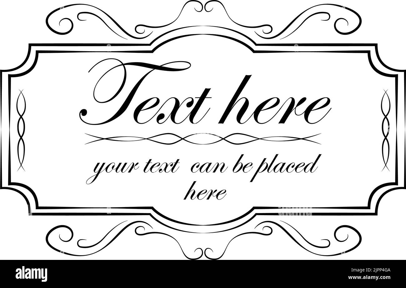 Template with text, isolated empty field,