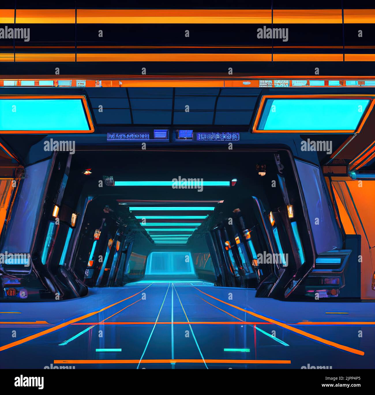 Cyberpunk interior hi-res stock photography and images - Alamy