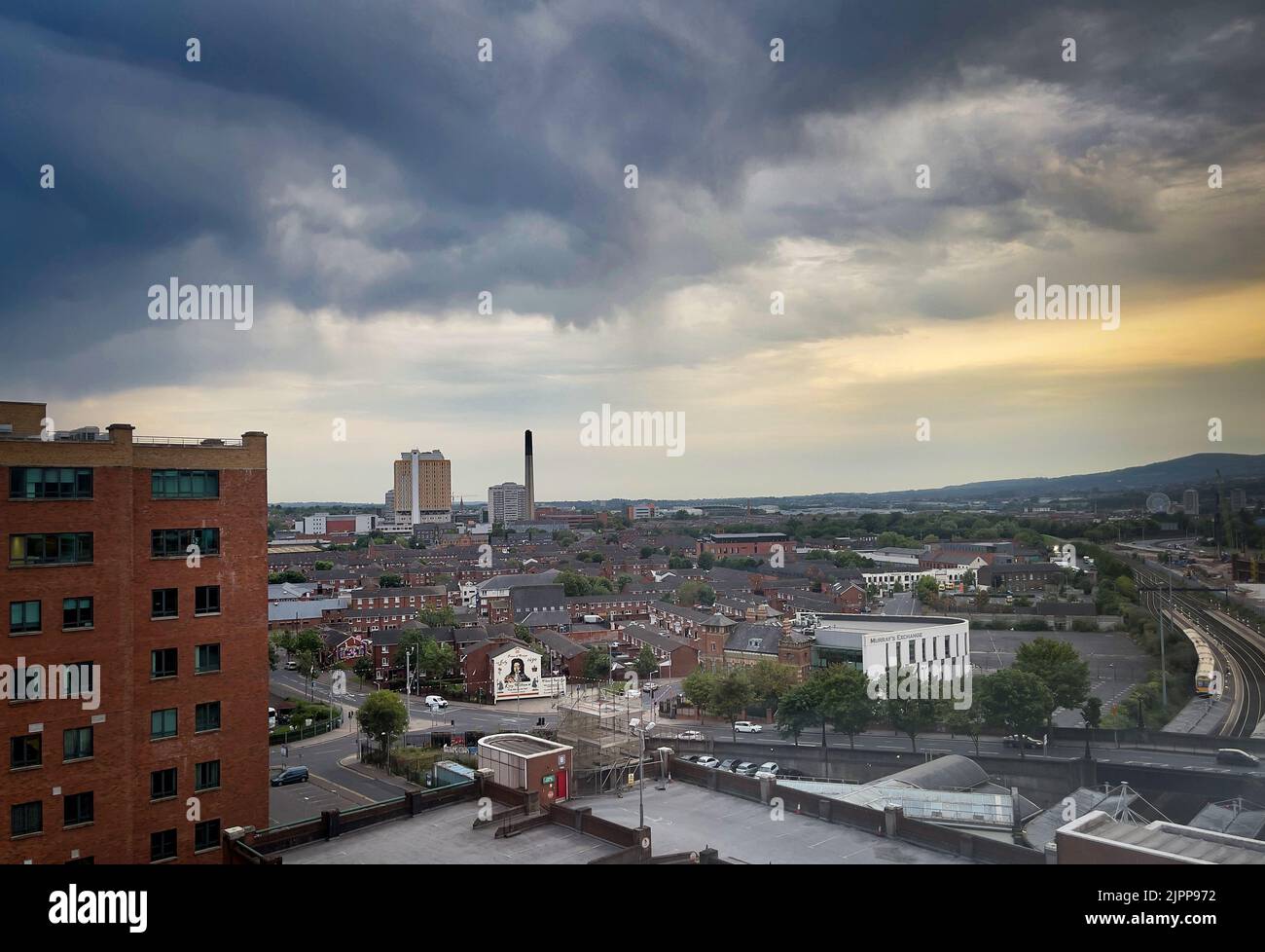 Belfast City Skyline NI Stock Photo