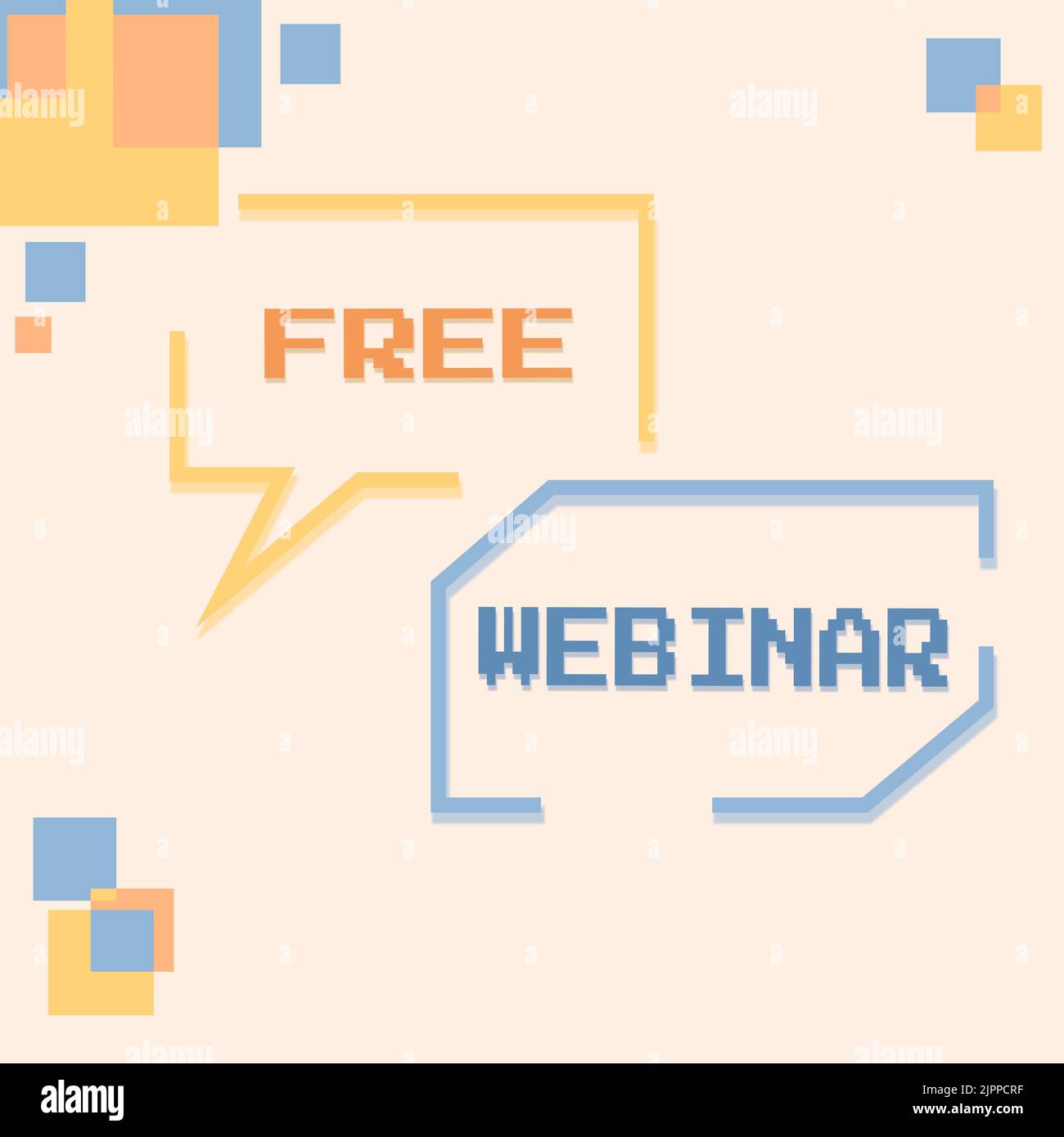 Handwriting text Free inar, Business showcase Lecture