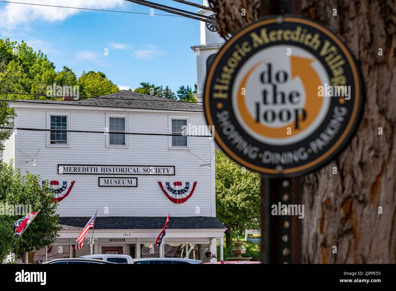 The Meredith Historical Society museum on Main Street in Meredith, New Hampshire Stock Photo Alamy
