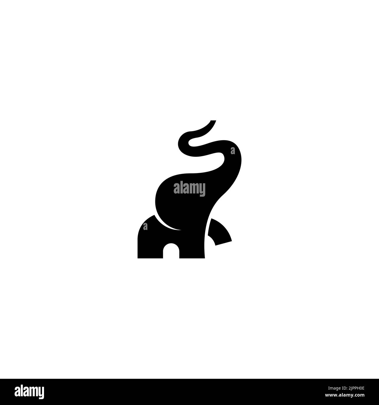 A brand or company logo of an elephant on white background Stock Vector Image & Art Alamy