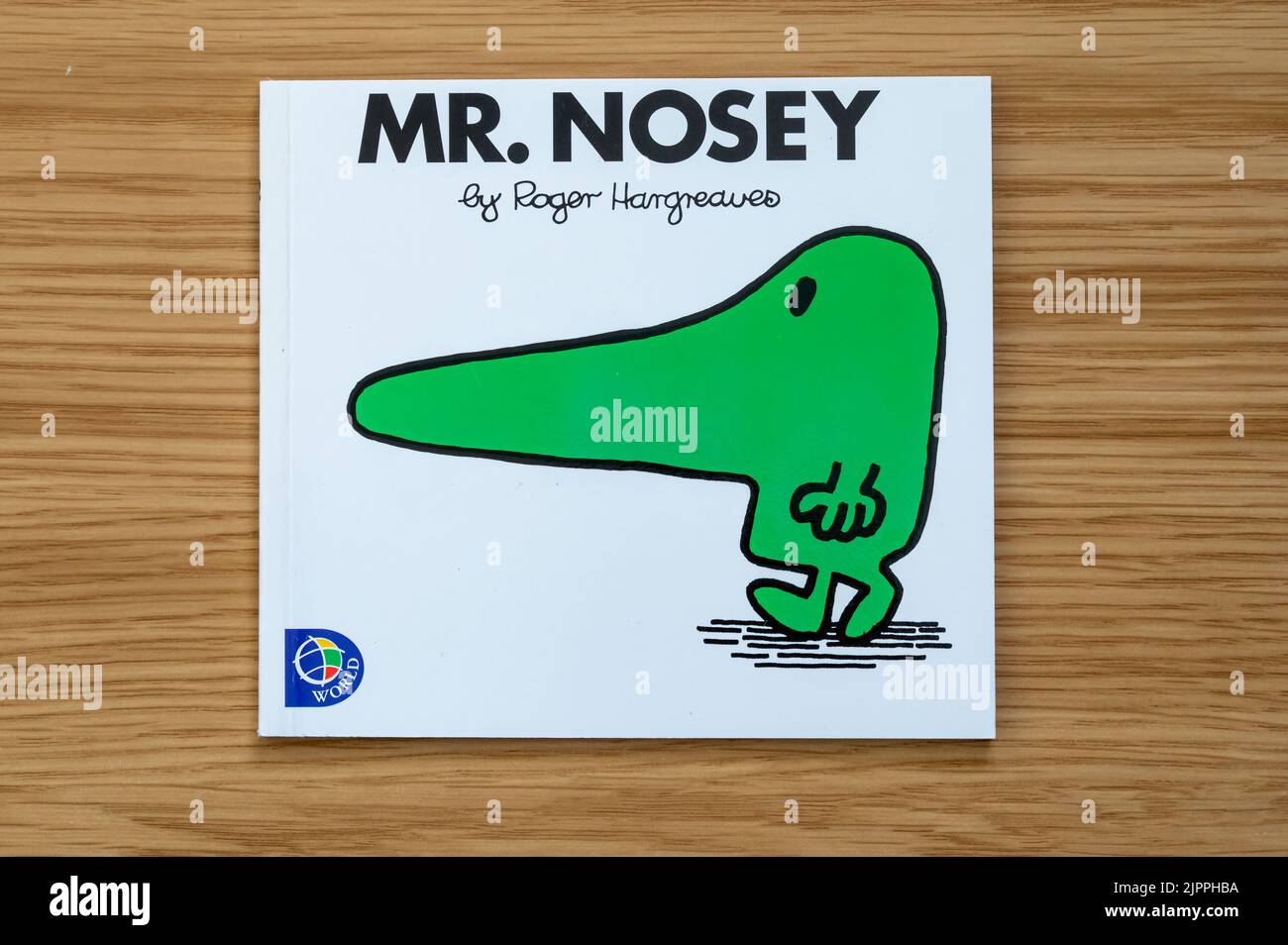 CHESTER, UNITED KINGDOM - JULY 31ST 2022: Mr Nosey, front cover of Mr Men series of books Stock Photo