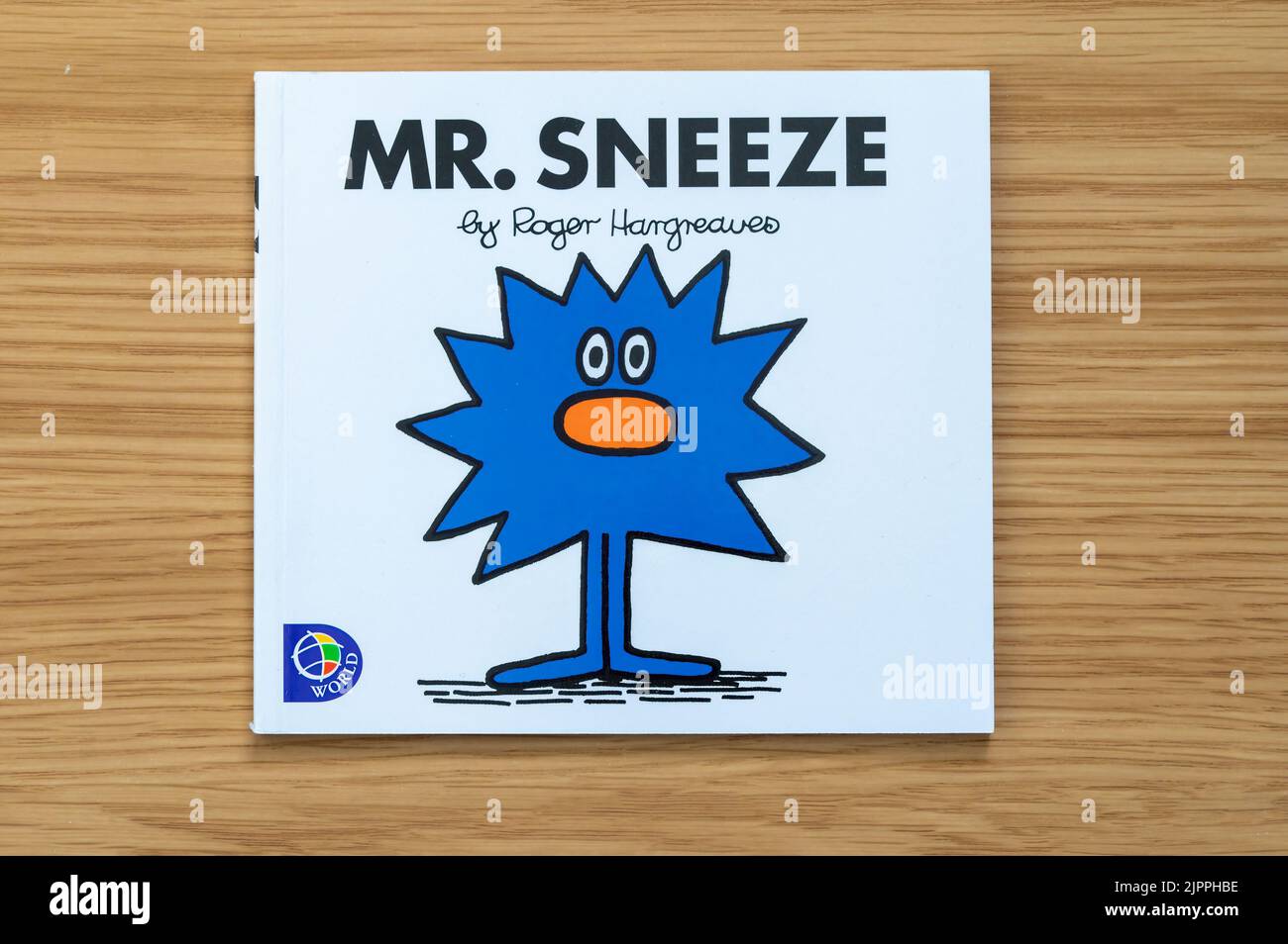 CHESTER, UNITED KINGDOM - JULY 31ST 2022: Mr Sneeze, front cover of Mr Men series of books Stock Photo