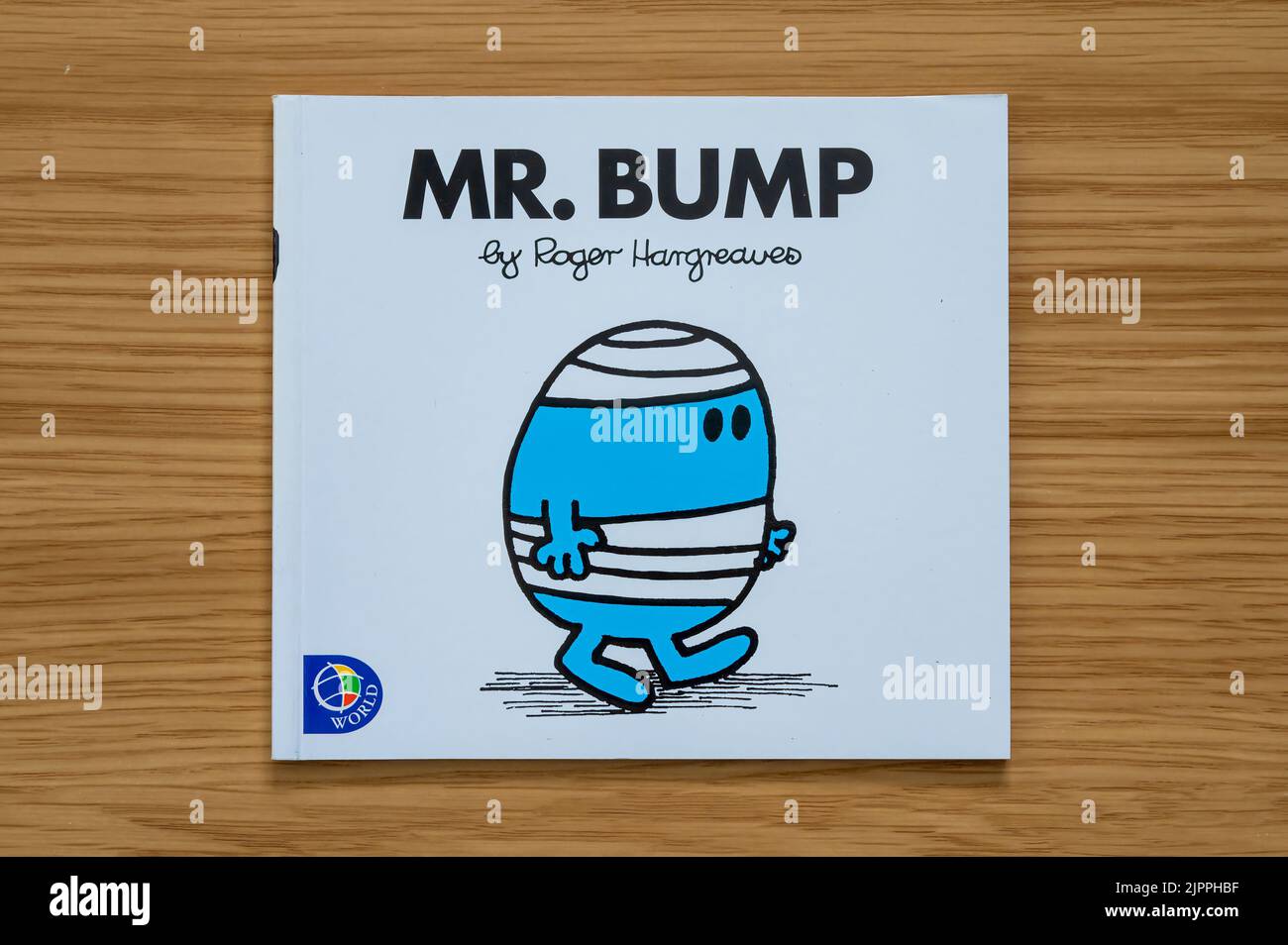CHESTER, UNITED KINGDOM - JULY 31ST 2022: Mr Bump, front cover of Mr Men series of books Stock Photo