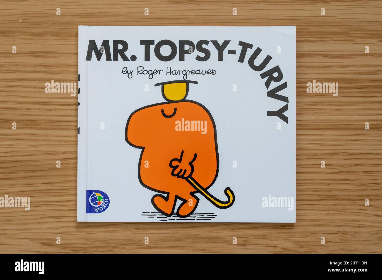 CHESTER, UNITED KINGDOM - JULY 31ST 2022: Mr Topsy-Turvy, front cover of Mr Men series of books Stock Photo