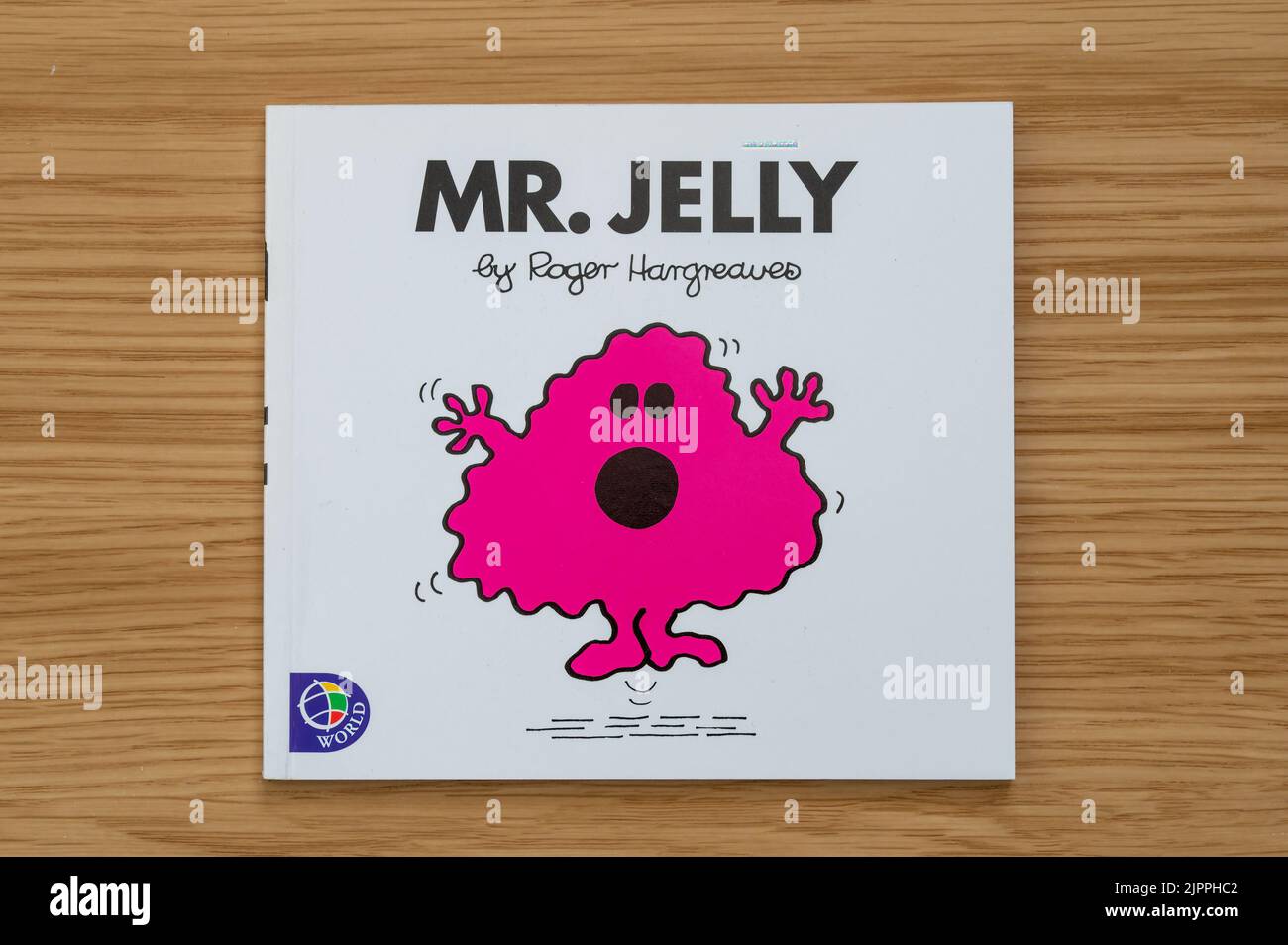 CHESTER, UNITED KINGDOM - JULY 31ST 2022: Mr Jelly, front cover of Mr Men series of books Stock Photo