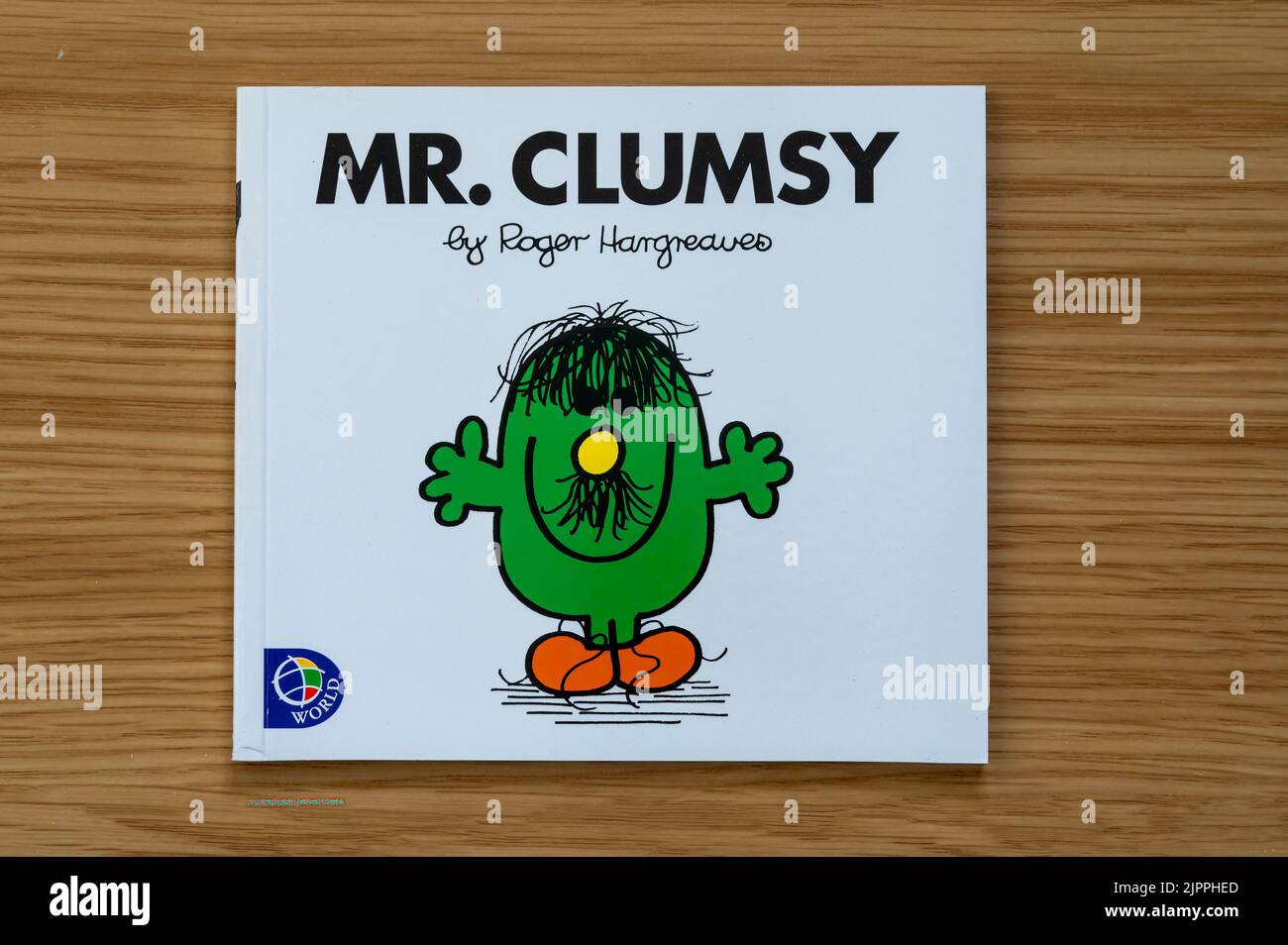 CHESTER, UNITED KINGDOM - JULY 31ST 2022: Mr Clumsy, front cover of Mr Men series of books Stock Photo