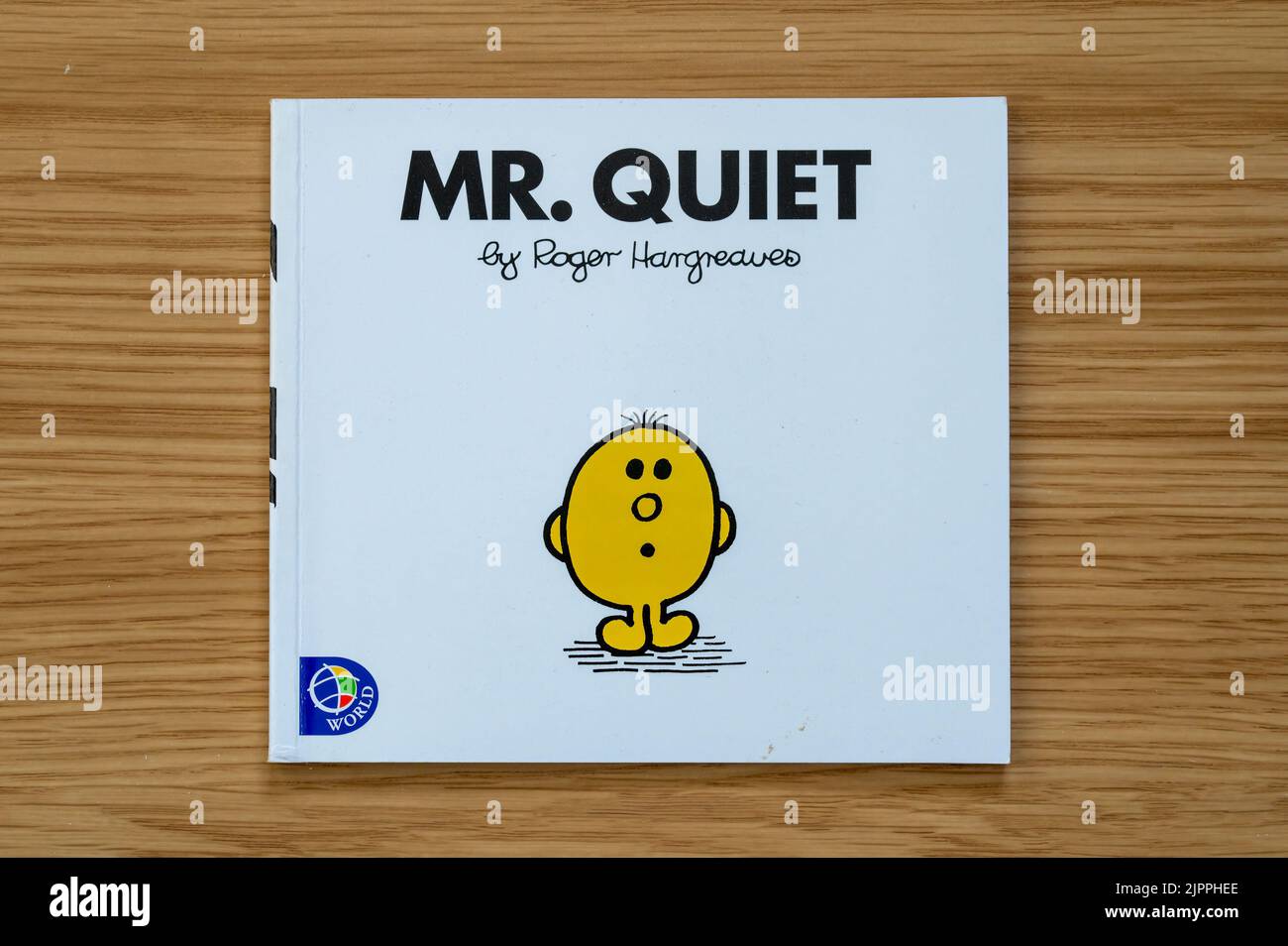 CHESTER, UNITED KINGDOM - JULY 31ST 2022: Mr Quiet, front cover of Mr Men series of books Stock Photo