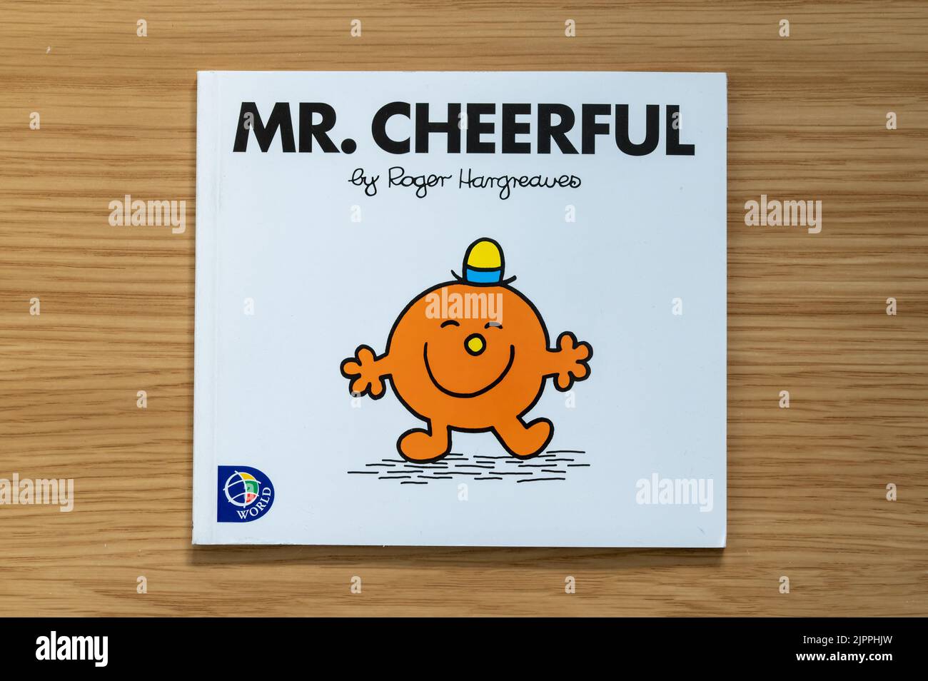 CHESTER, UNITED KINGDOM - JULY 31ST 2022: Mr Cheerful, front cover of Mr Men series of books Stock Photo
