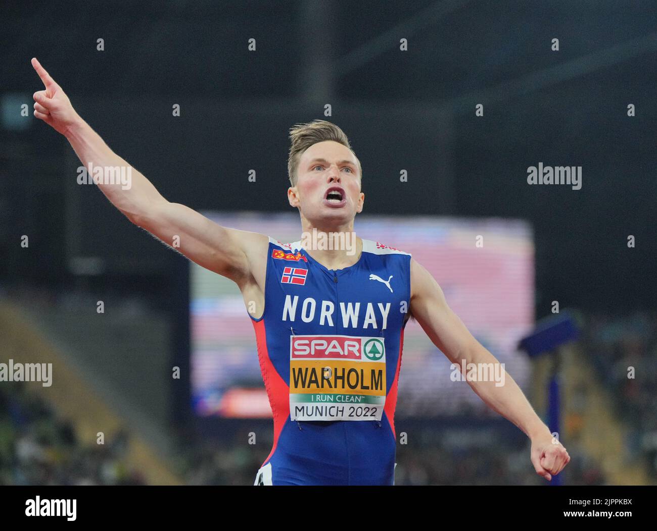 Men 400 Meter Racing Munich, Germany. 19th Aug, 2022. Athletics: European Championships ...