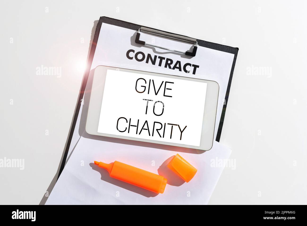 Hand writing sign Give To Charity, Concept meaning Donate giving things