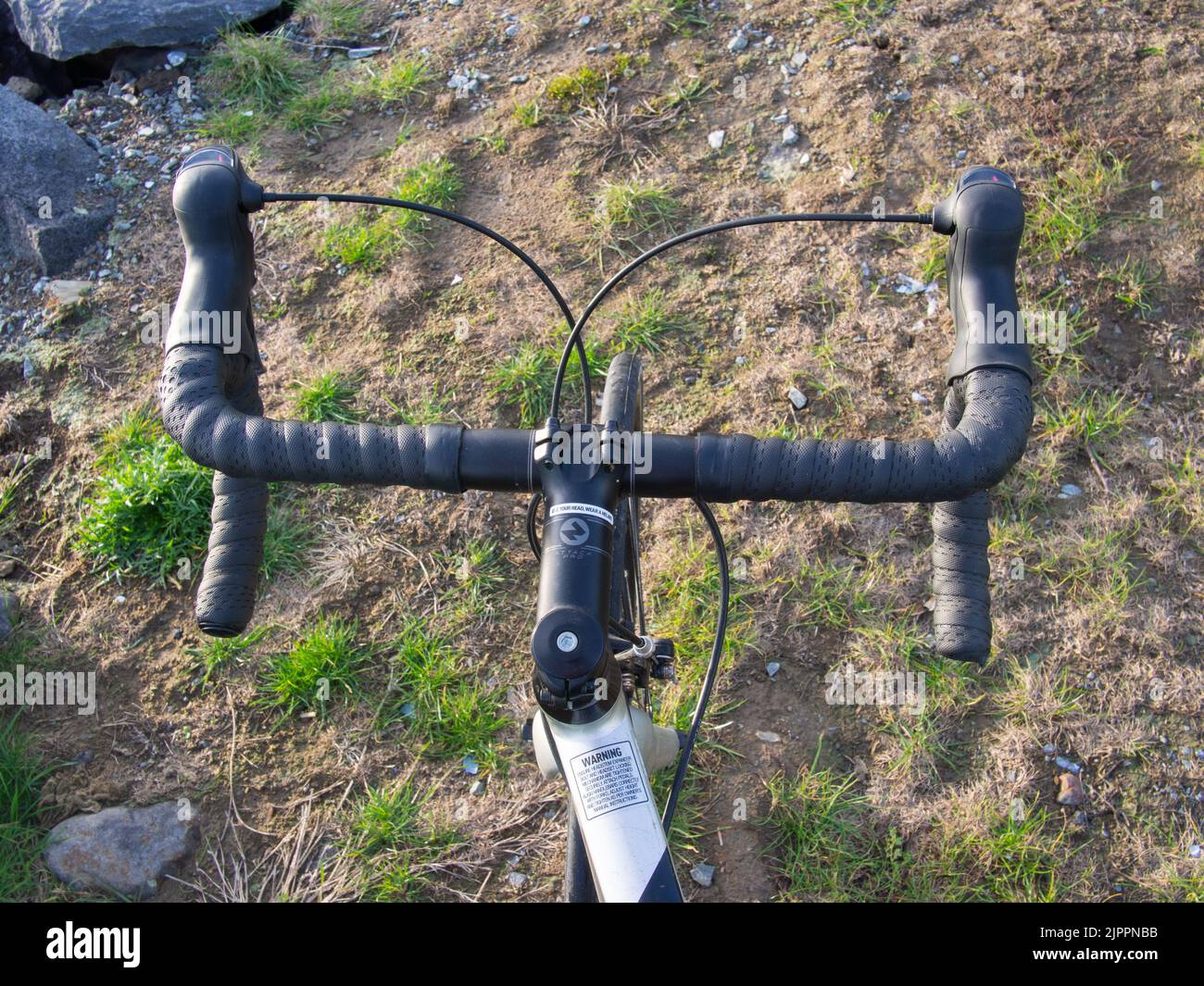Road Bike Handlebars Stock Photo Alamy