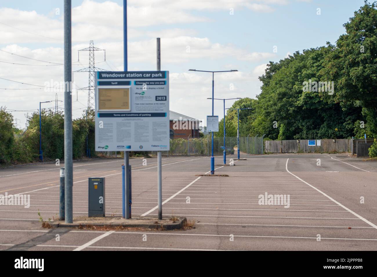 Wendover, Buckinghamshire, UK. No trains were running on the Chiltern