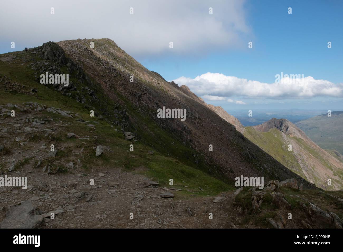 Snowdon horseshoe knife edge crib goch hires stock photography and