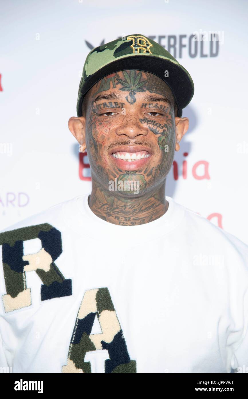 Mr. Never Sit Still attends Playboy App Kick Off Launch Celebrating Eugenia Kuzmina  at The Godfrey Hotel Hollywood, Hollywood, CA on August 18, 2022 Credit: Eugene Powers/Alamy Live News Stock Photo