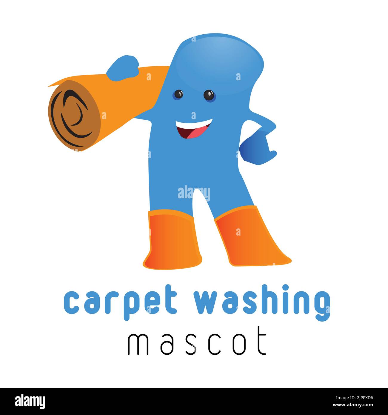 carpet washing mascot logo, clean service Stock Vector Image & Art Alamy