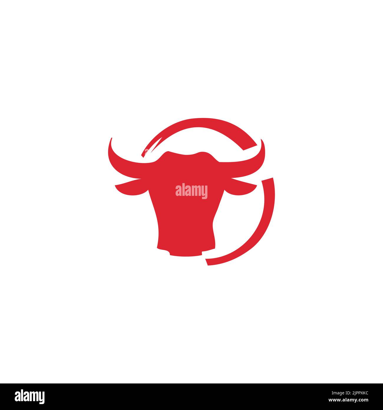 Butcher logo, cow meat icon, cow silhouette Stock Vector