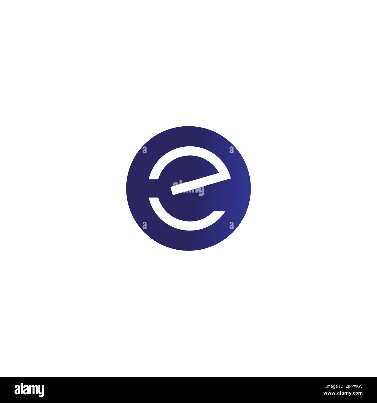 E logo circle vector, symbol, icon,  E design logotype Stock Vector